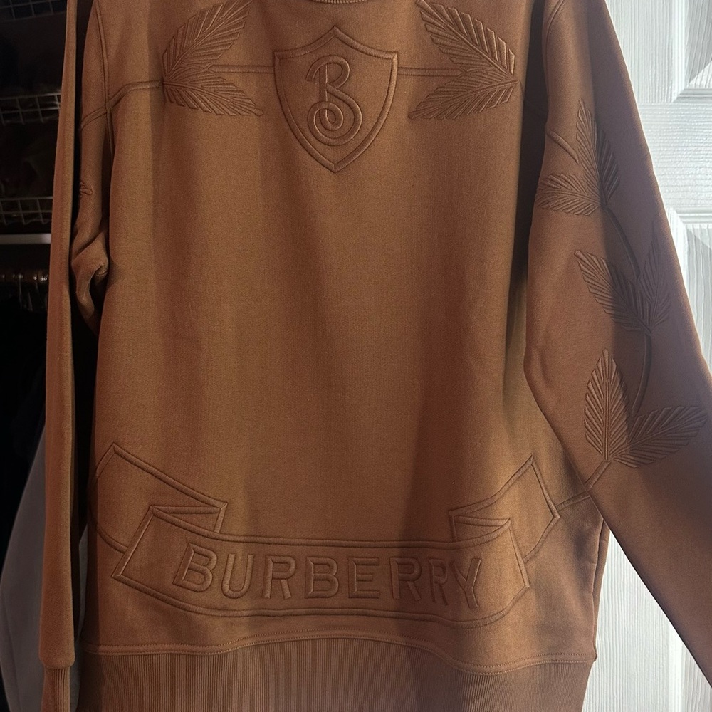 Burberry Men's Brown Crewneck Sweater